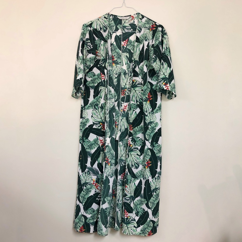 Rachel Zoe Palm Print Duster